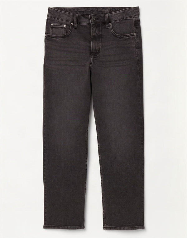 Marks & Spencer Womens Cropped Jeans UK 12 Medium W32 L25 Black Cotton