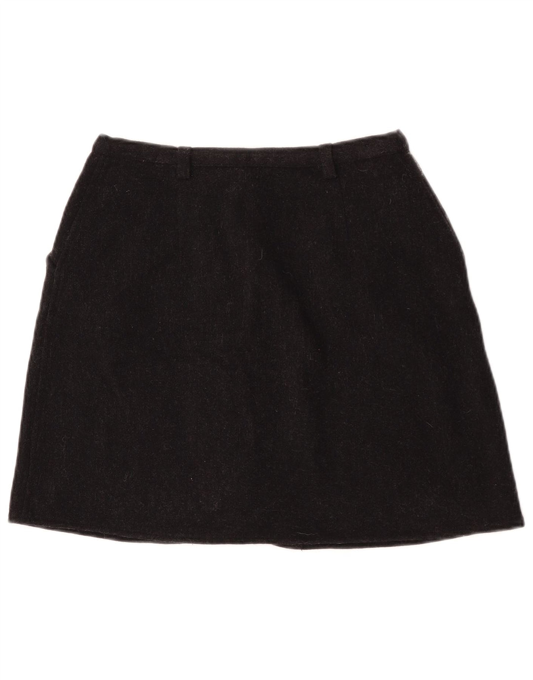 Armani Jeans Womens Mini Skirt UK 14 Medium W27  Black Wool