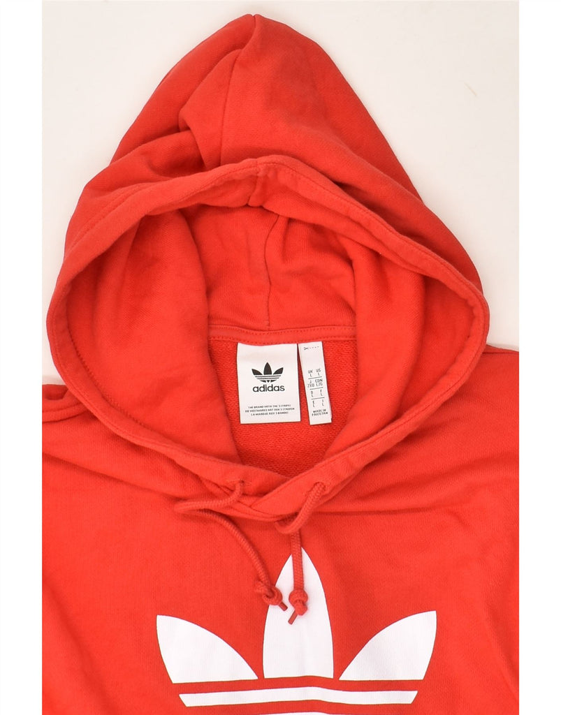 ADIDAS Mens Graphic Hoodie Jumper Large Red Cotton | Vintage Adidas | Thrift | Second-Hand Adidas | Used Clothing | Messina Hembry 