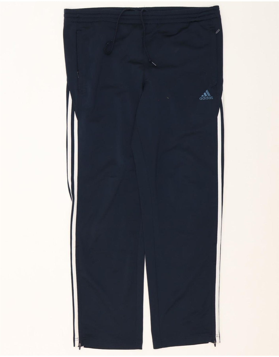 Adidas Mens Tracksuit Trousers UK 38/40 Medium Navy Blue Polyester