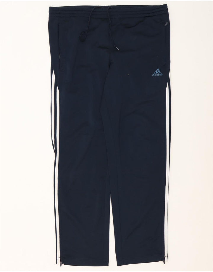 Adidas Mens Tracksuit Trousers UK 38/40 Medium Navy Blue Polyester