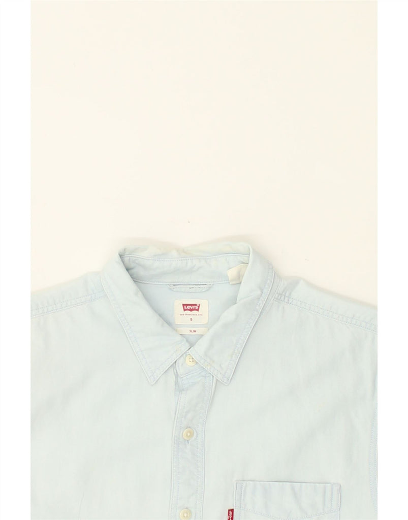 LEVI'S Mens Shirt Small Blue Cotton | Vintage Levi's | Thrift | Second-Hand Levi's | Used Clothing | Messina Hembry 