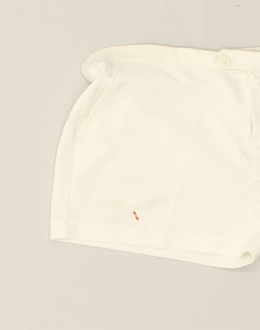 AUSTRALIAN L'ALPINA Mens Sport Shorts IT 52 XL White Polyester | Vintage AUSTRALIAN L'ALPINA | Thrift | Second-Hand AUSTRALIAN L'ALPINA | Used Clothing | Messina Hembry 