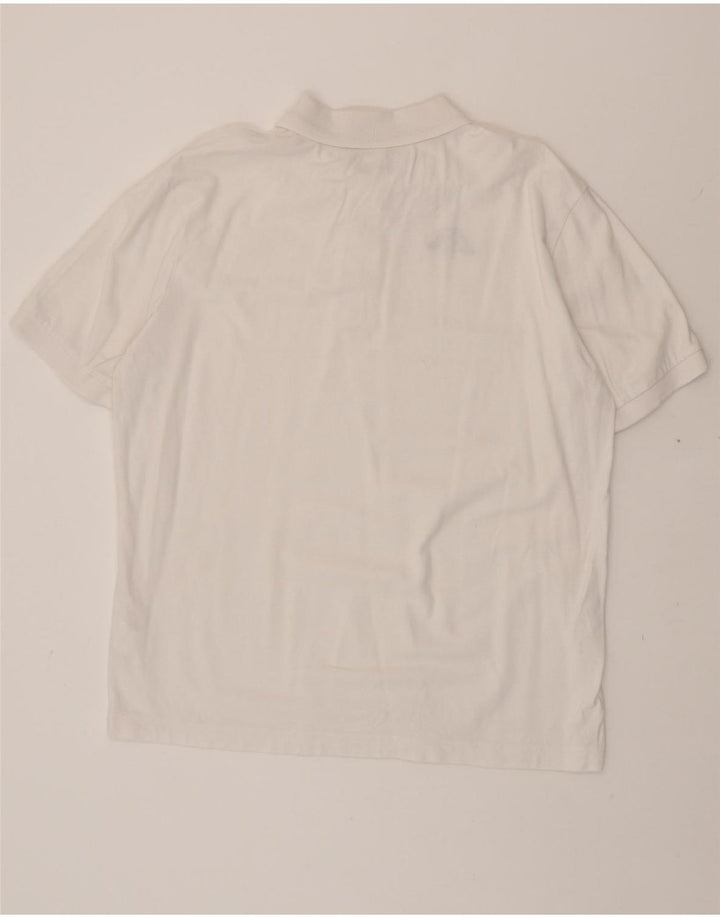 KAPPA Mens Polo Shirt XL White Cotton Vintage Kappa and Second-Hand Kappa from Messina Hembry 