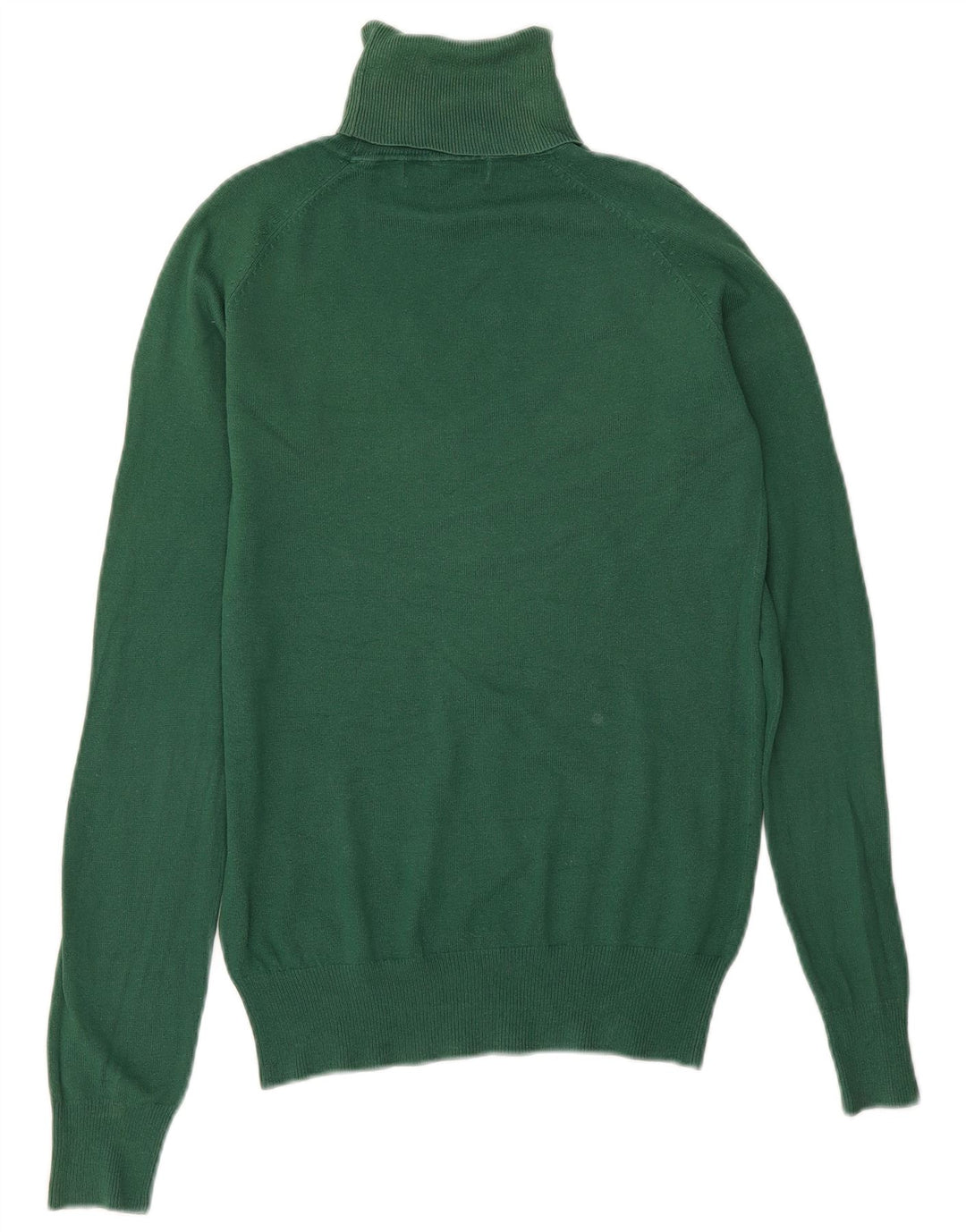 Zara Womens Roll Neck Jumper Sweater UK 14 Large Green
