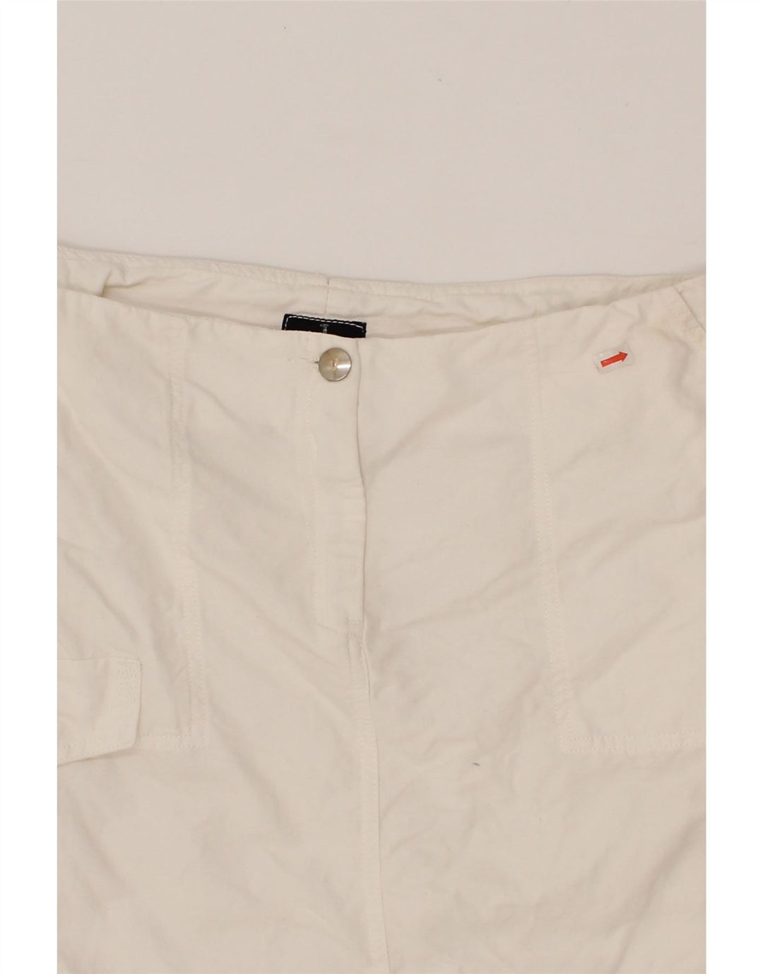 TRUSSARDI Womens Straight Skirt IT 46 Large W32 White Cotton Vintage Trussardi and Second-Hand Trussardi from Messina Hembry 