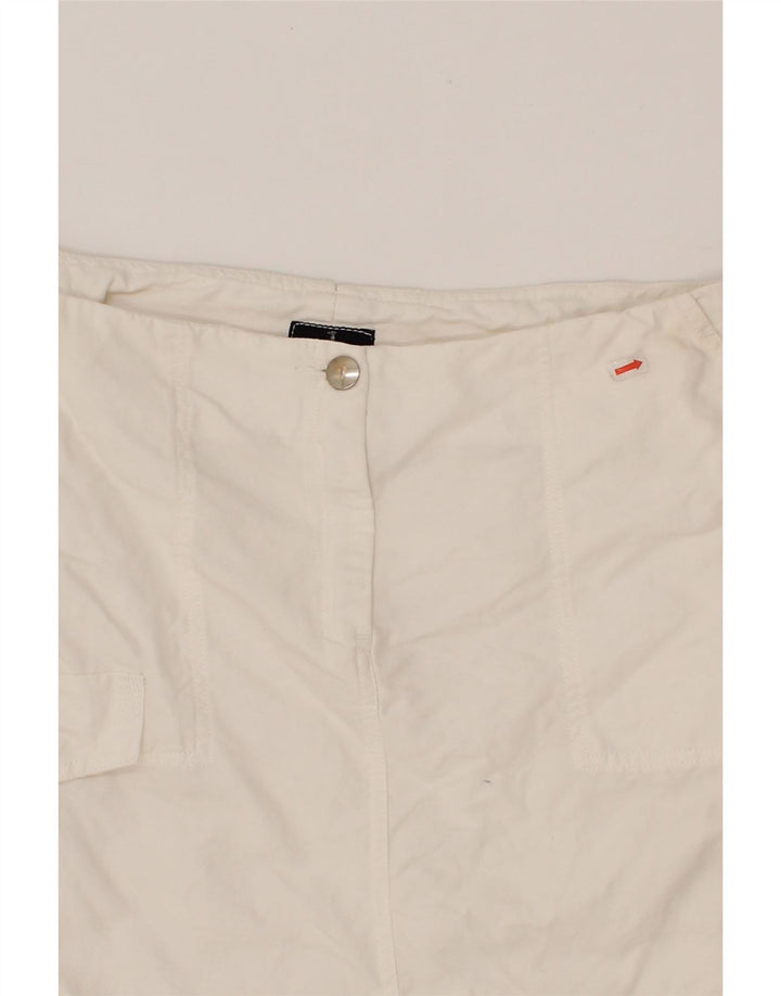 TRUSSARDI Womens Straight Skirt IT 46 Large W32 White Cotton Vintage Trussardi and Second-Hand Trussardi from Messina Hembry 