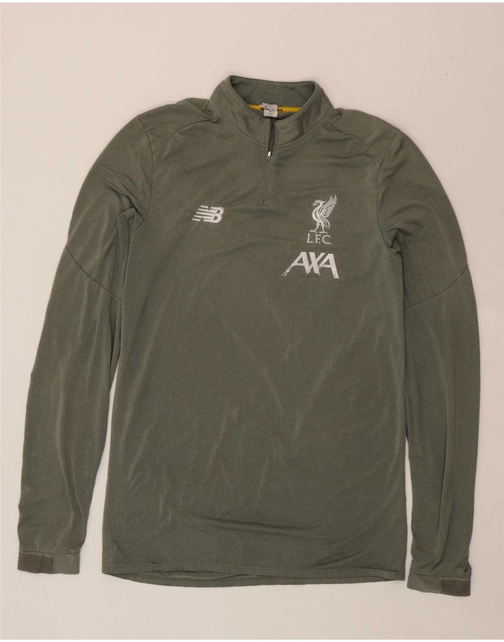 NEW BALANCE Mens Liverpool Graphic Pullover Tracksuit Top Medium Green