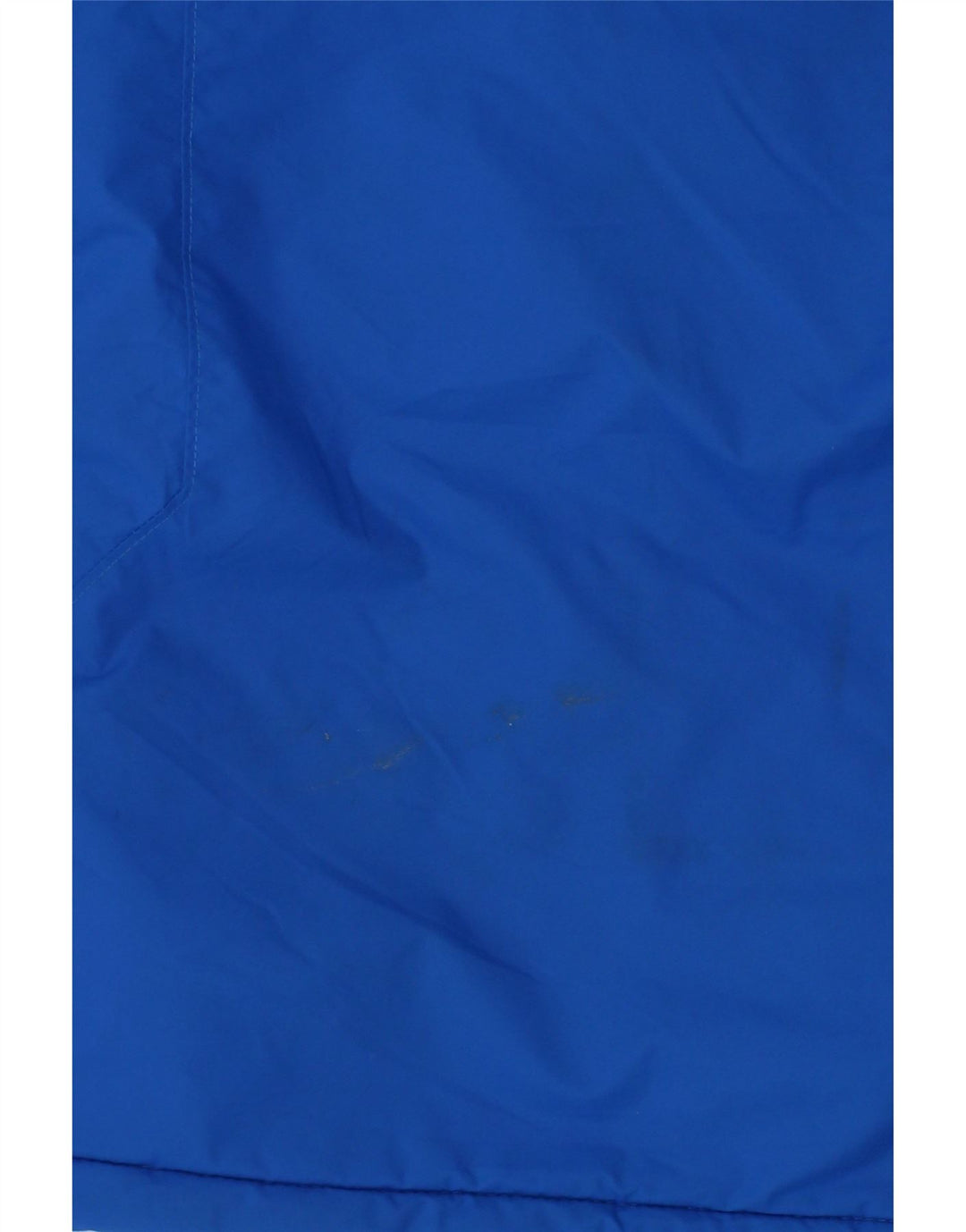 COLUMBIA Boys Hooded Windbreaker Coat 7-8 Years Small Blue Nylon Vintage Columbia and Second-Hand Columbia from Messina Hembry 