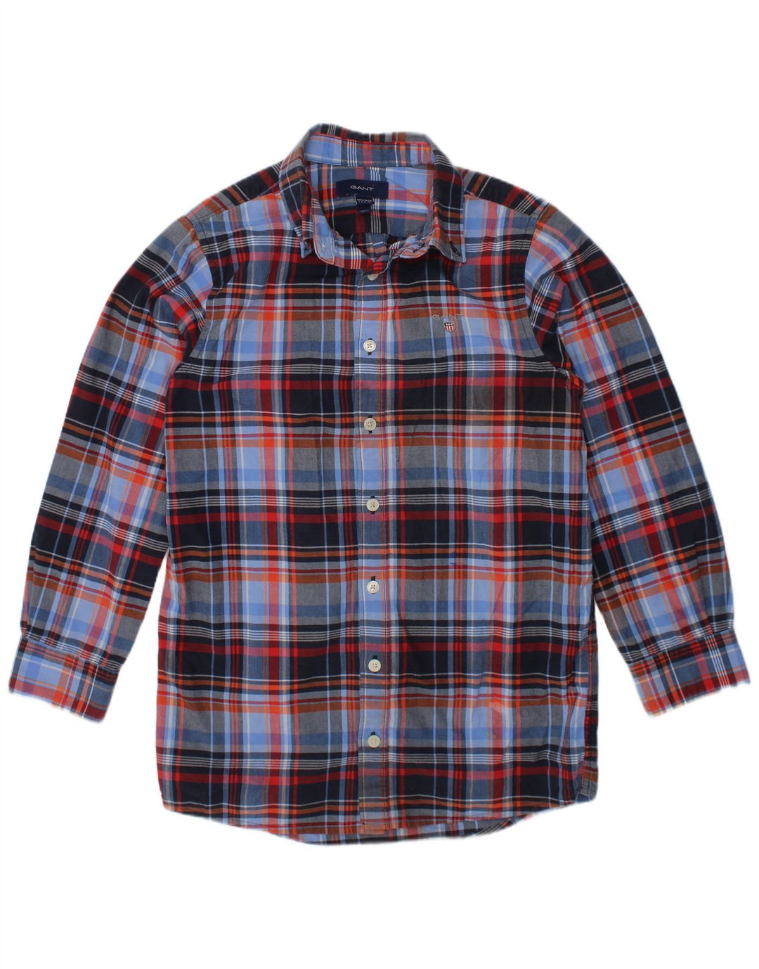 GANT Boys Shirt 7-8 Years Multicoloured Check Cotton