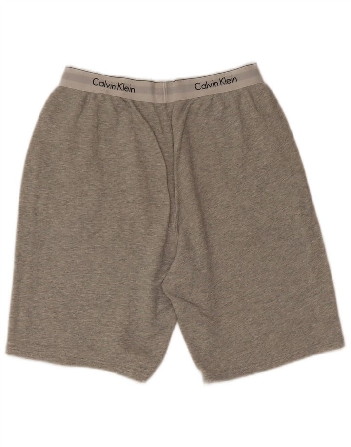 Calvin Klein Mens Graphic Sport Shorts Medium  Grey Colourblock Cotton