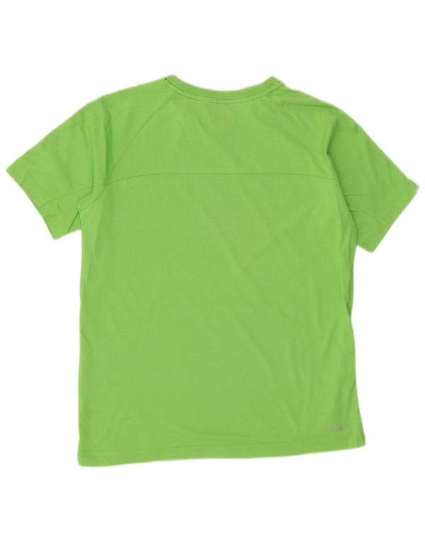 Adidas Boys T-Shirt Top 13-14 Years Green Cotton Sports