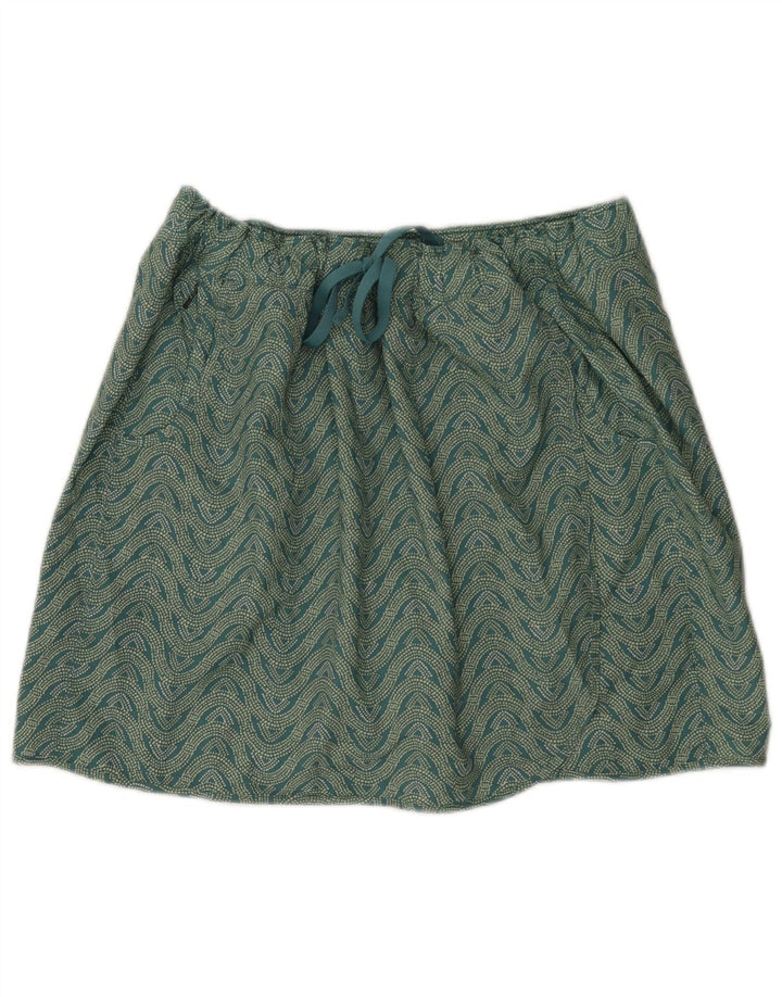 Patagonia Womens Skort UK 18 XL Green Chevron Polyester