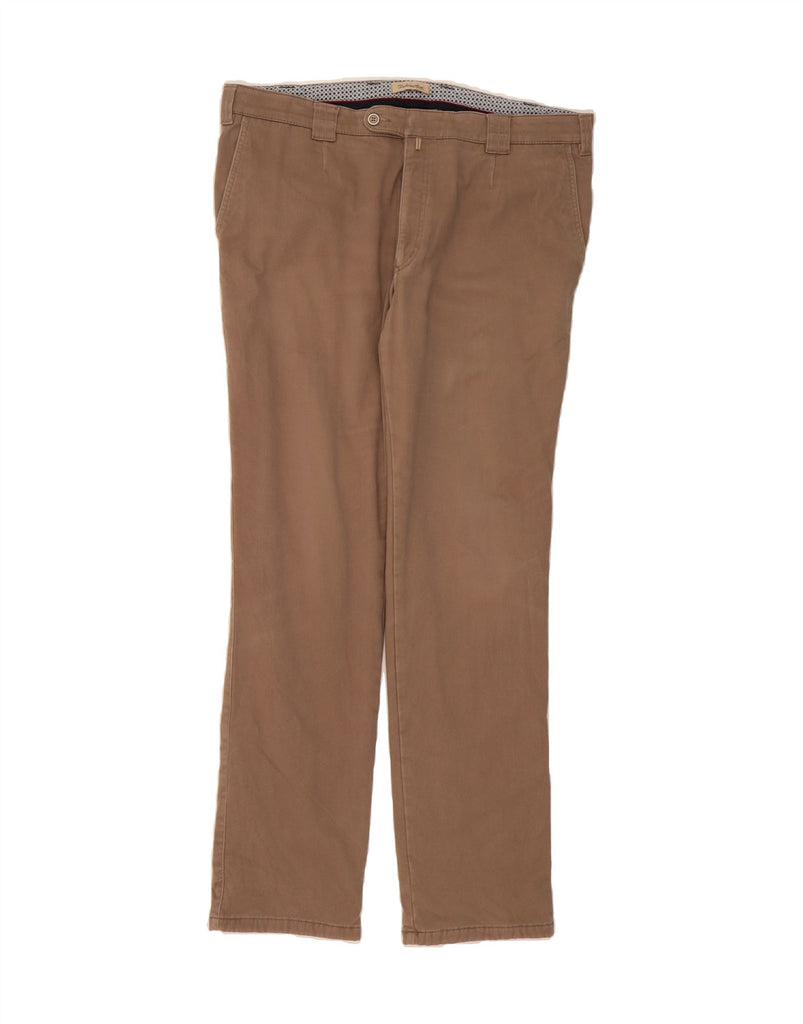 DOLOMITEN Mens Straight Suit Trousers W40 L34 Beige Vintage Dolomiten and Second-Hand Dolomiten from Messina Hembry 