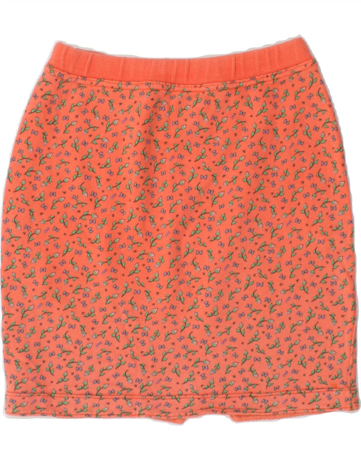 NAJ OLEARI Womens Mini Skirt Medium W28  Pink Floral Cotton Vintage Naj Oleari and Second-Hand Naj Oleari from Messina Hembry 