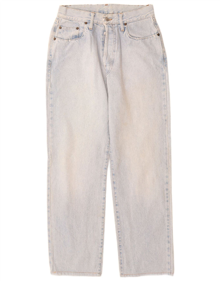 Replay Womens Straight Jeans W32 L30 Blue Cotton