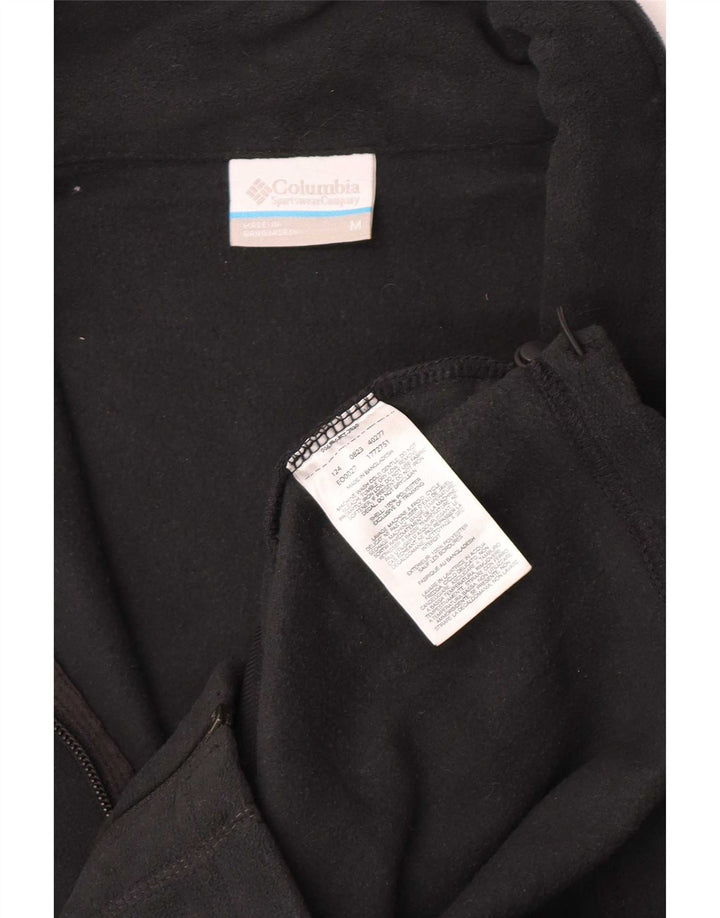 Columbia Mens Fleece Jacket UK 38 Medium Black Polyester