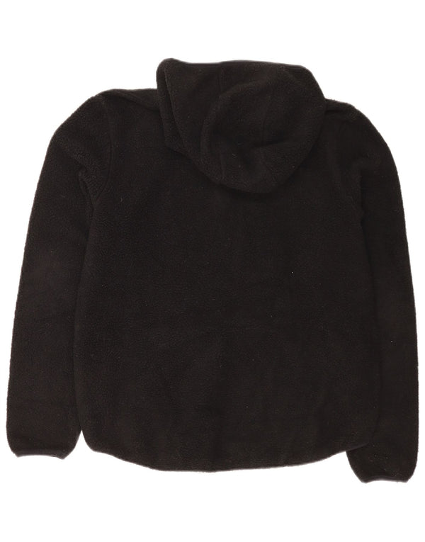 Mountain Warehouse Womens 1/4 Zip Fleece Hoodie Jumper UK 14 Large Black