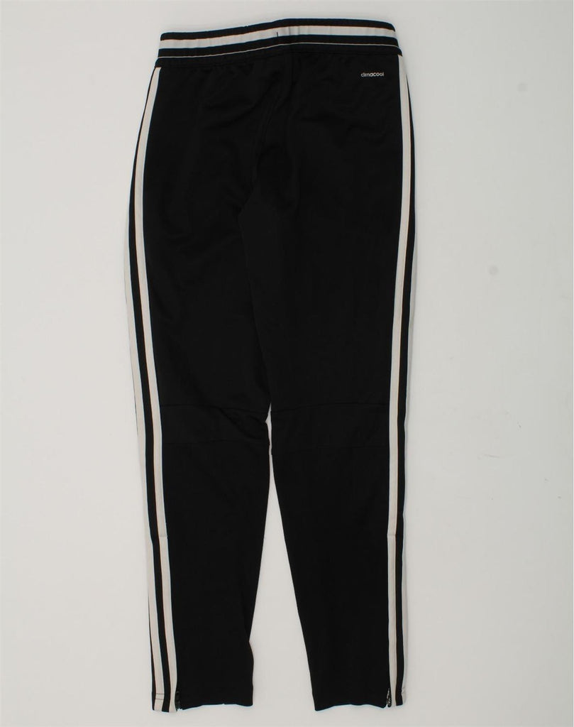 ADIDAS Boys Tracksuit Trousers 9-10 Years Black Polyester | Vintage Adidas | Thrift | Second-Hand Adidas | Used Clothing | Messina Hembry 