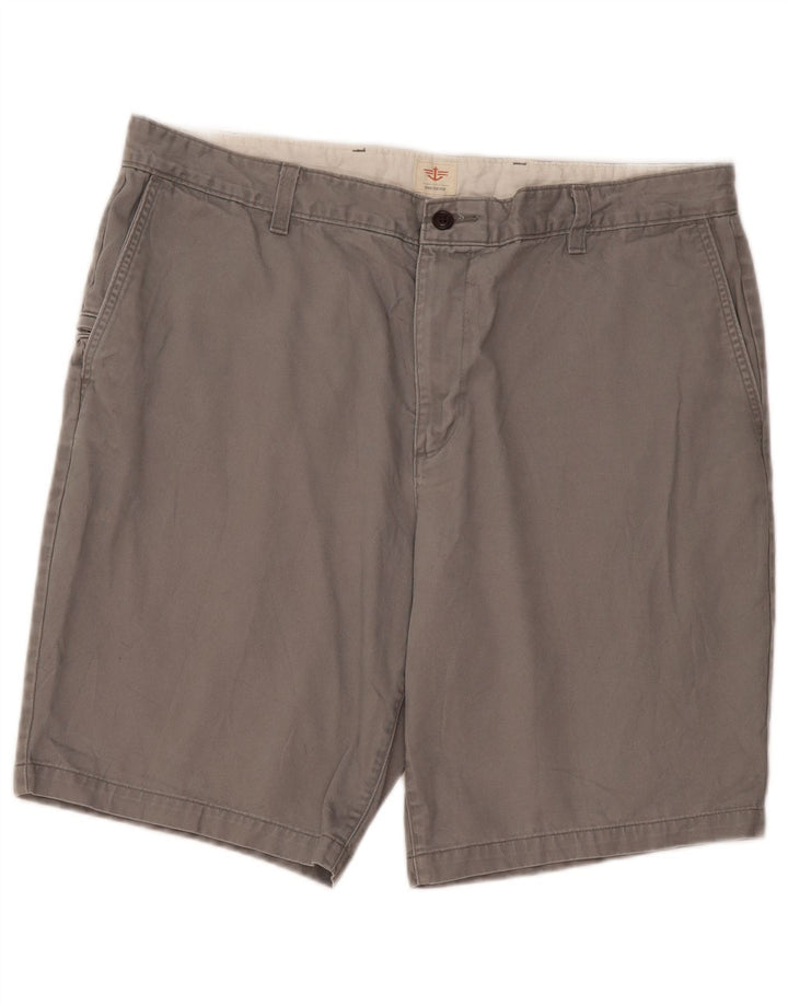 DOCKERS Mens Cargo Shorts W40 XL Grey Cotton