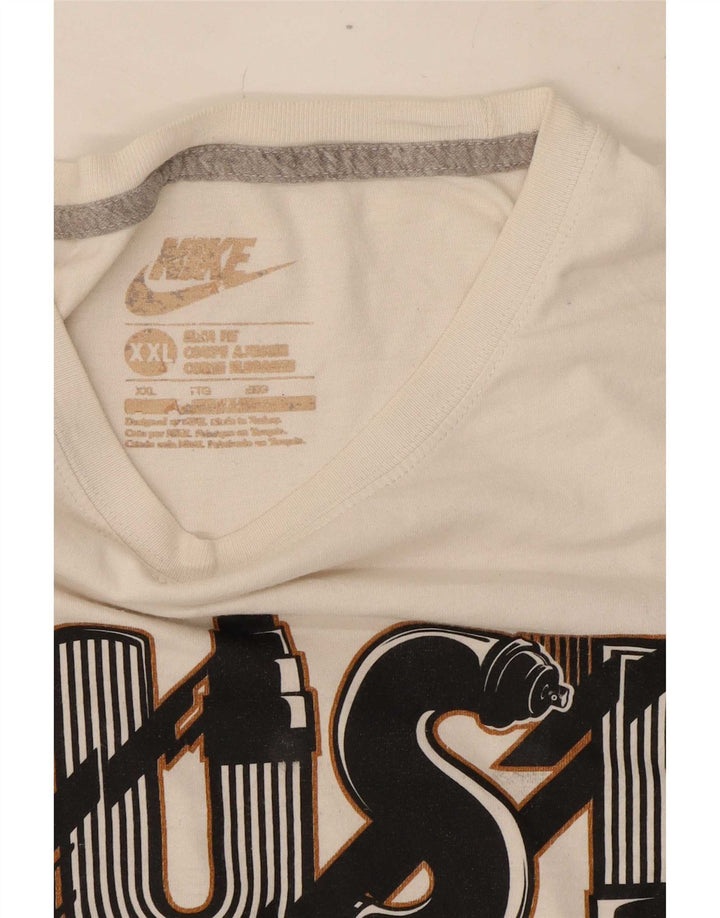 Nike Mens Slim Fit Graphic T-Shirt Top 2XL White
