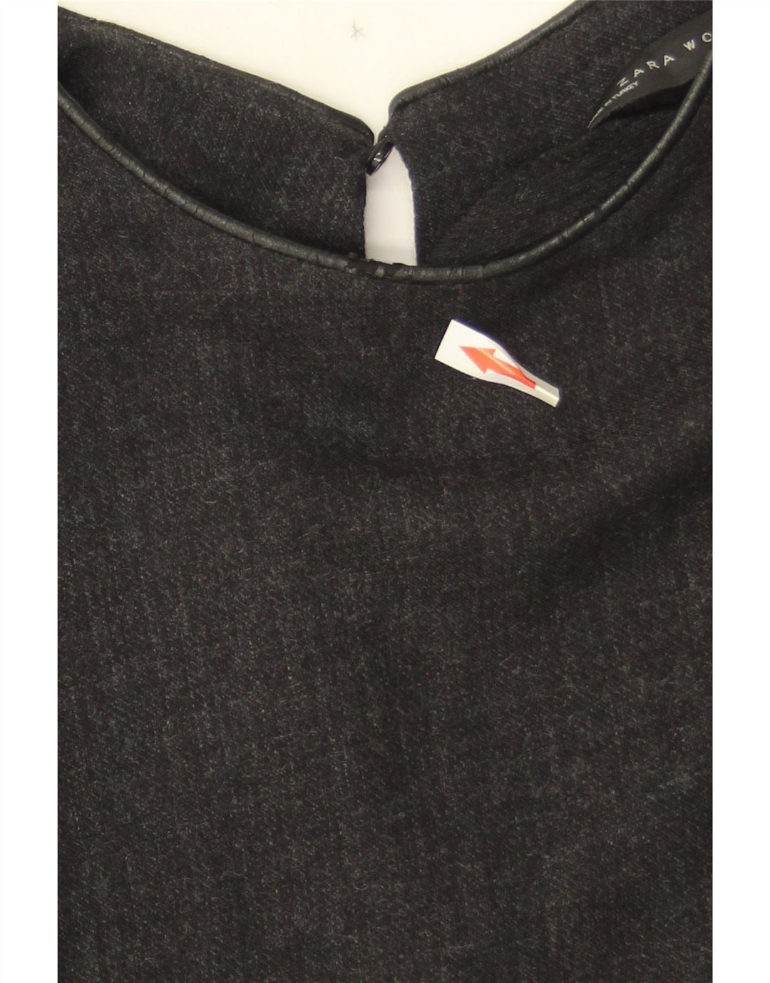 Zara Womens Long Sleeve A-Line Dress UK 10 Small Grey