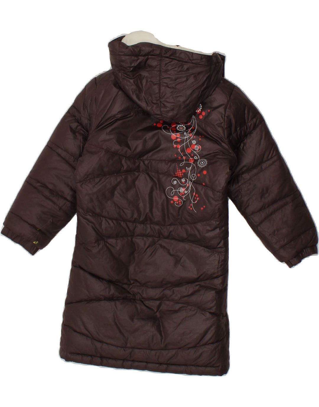 SALEWA Girls Hooded Reversible Padded Coat 3-4 Years White Polyamide Vintage SALEWA and Second-Hand SALEWA from Messina Hembry 