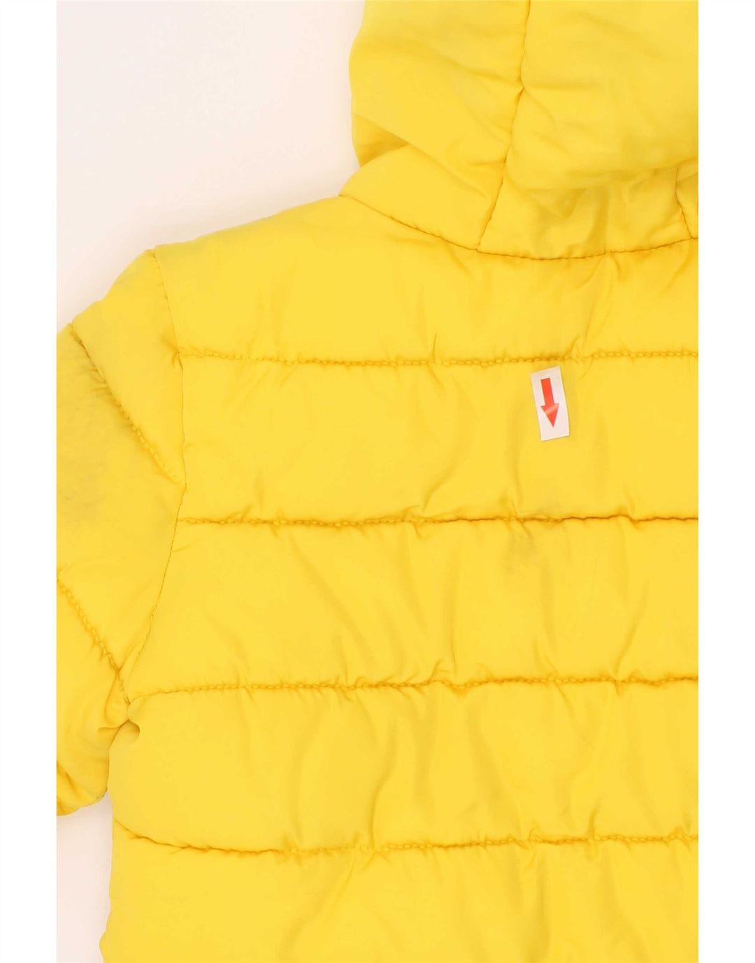Guess Boys Graphic Hooded Padded Jacket 3-4 Years Yellow Polyester