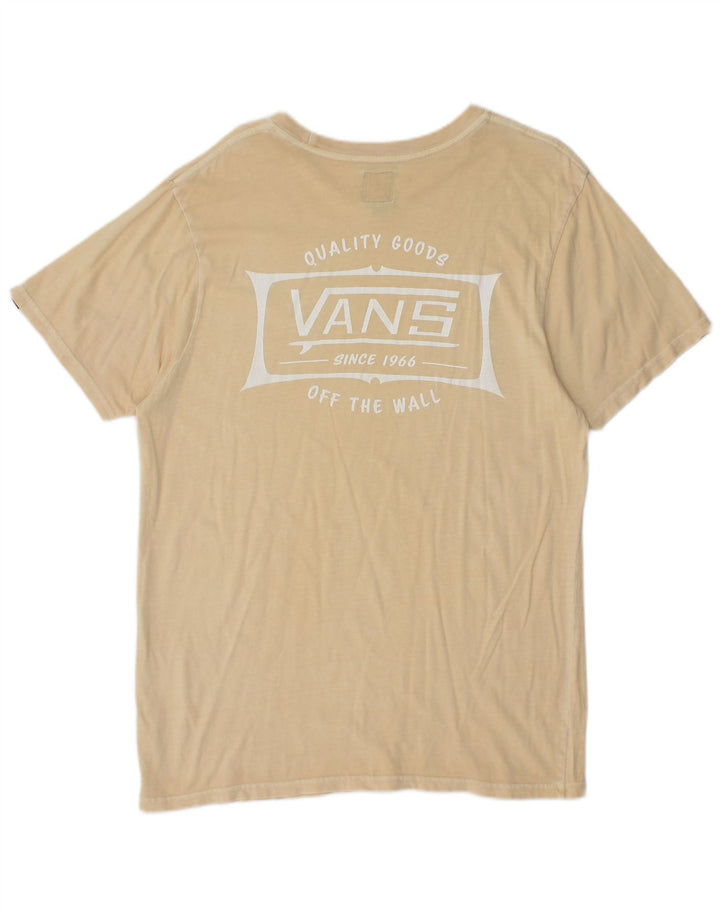 Vans Mens Graphic T-Shirt Top Medium Beige