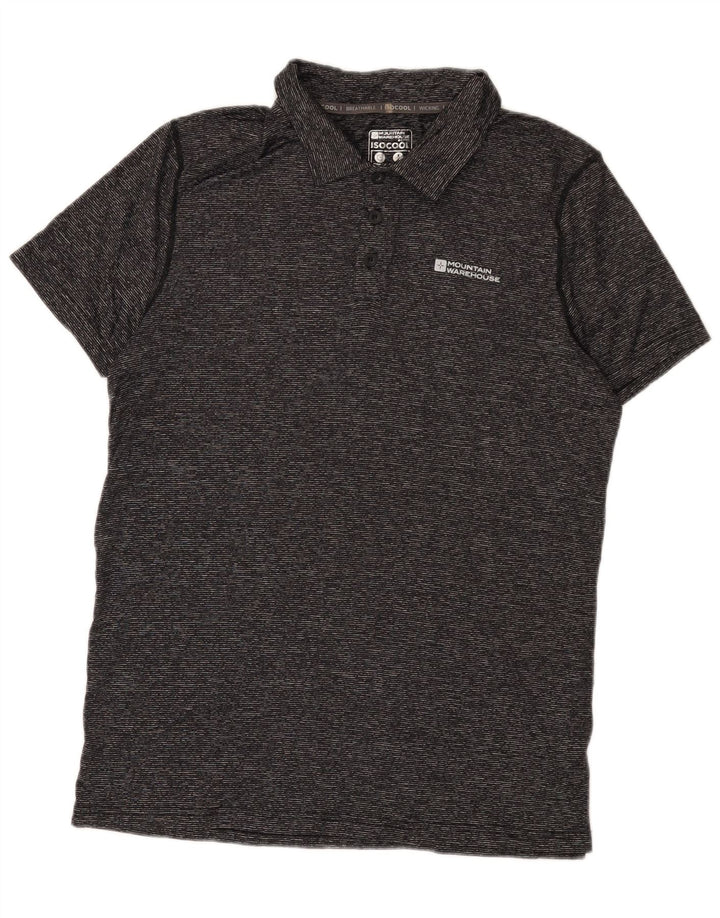Mountain Warehouse Mens IsoCool Polo Shirt Medium Grey Flecked Polyamide