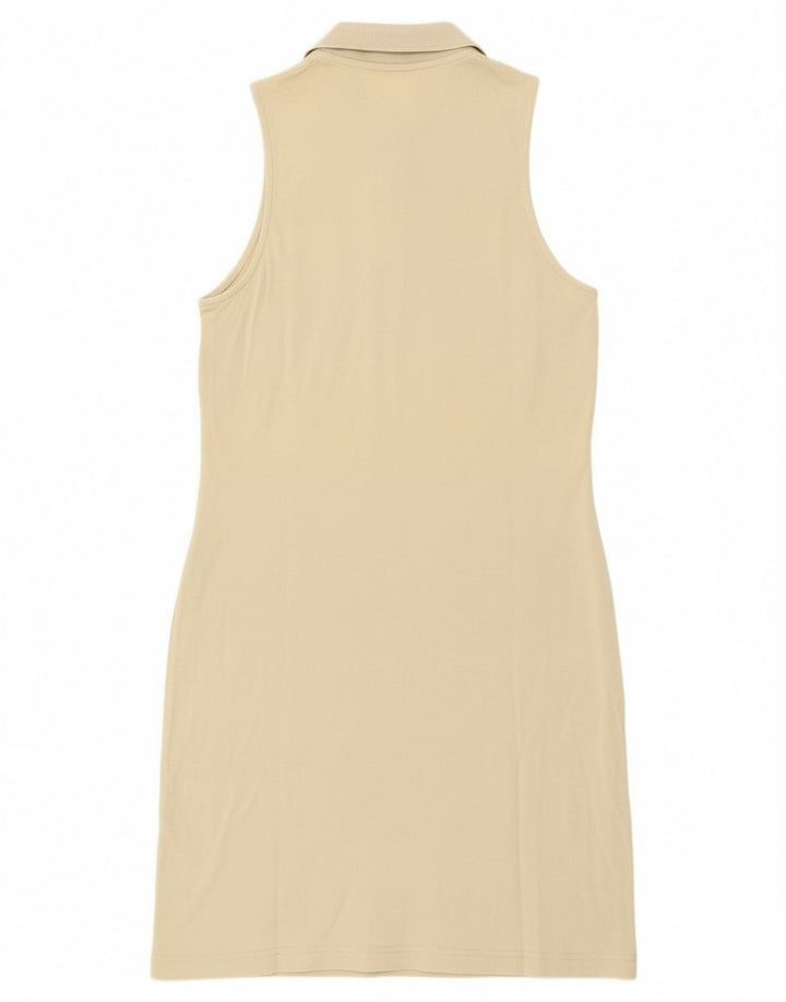 Fila Womens Sleeveless Polo Dress IT 44 Medium Beige Cotton