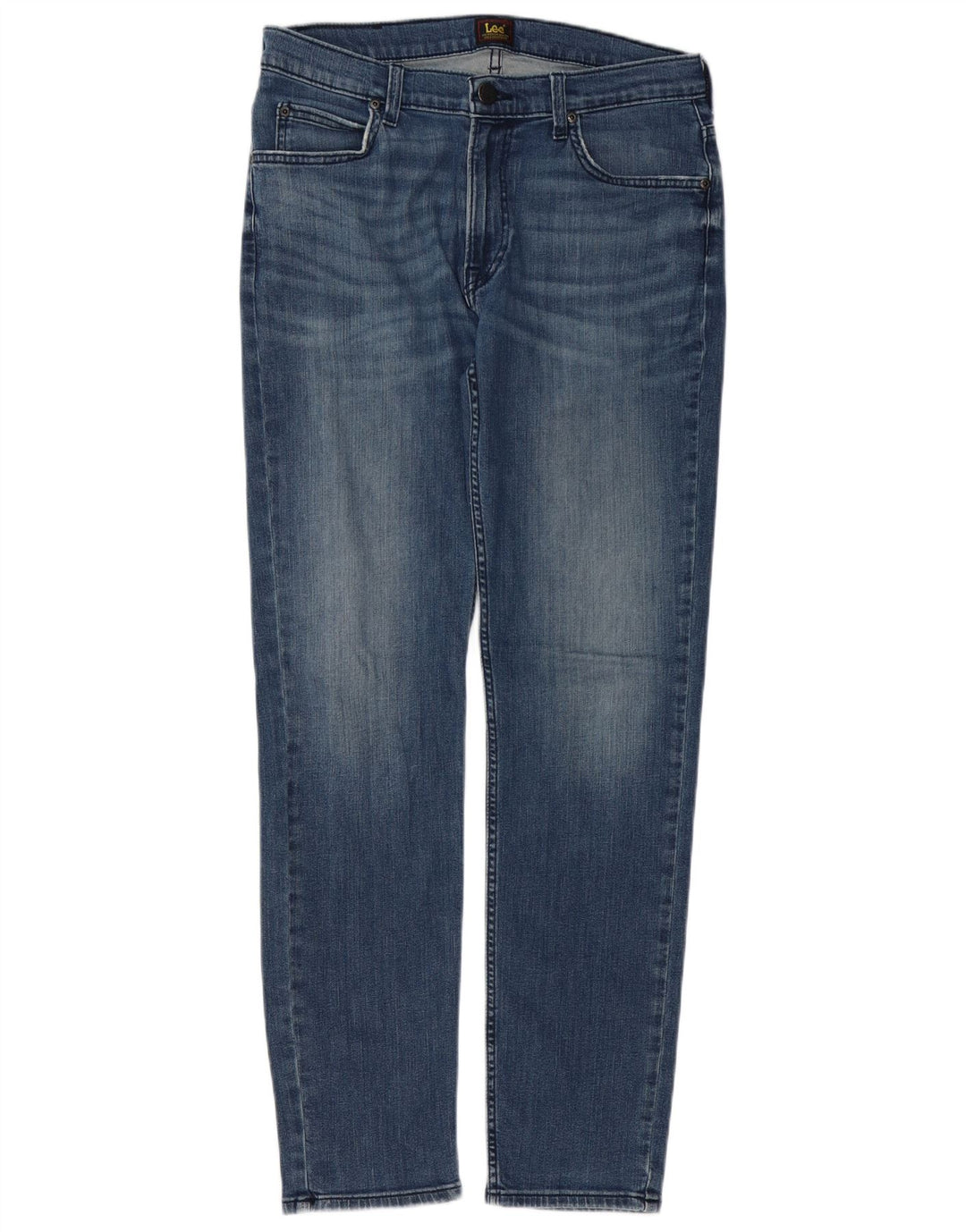 Lee Mens Rider Slim Jeans W32 L32 Blue Cotton