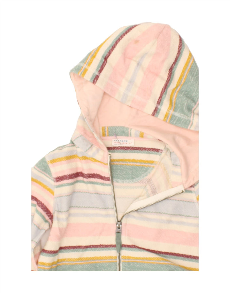 FAT FACE Girls Zip Hoodie Sweater 6-7 Years Multicoloured Striped Cotton | Vintage Fat Face | Thrift | Second-Hand Fat Face | Used Clothing | Messina Hembry 