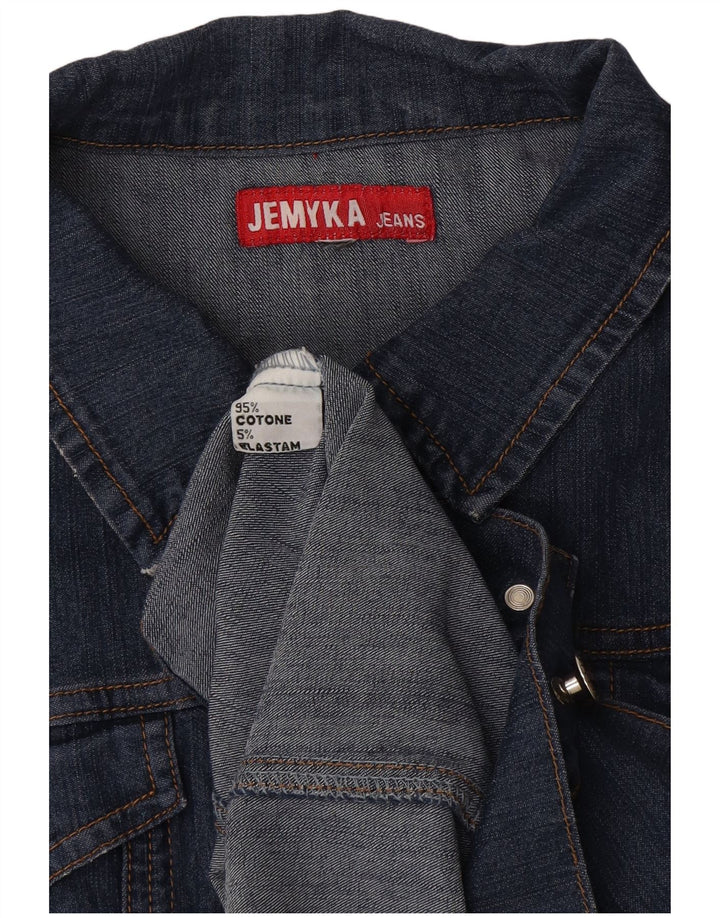 Vintage Womens Denim Jacket UK 16 Large Blue Cotton