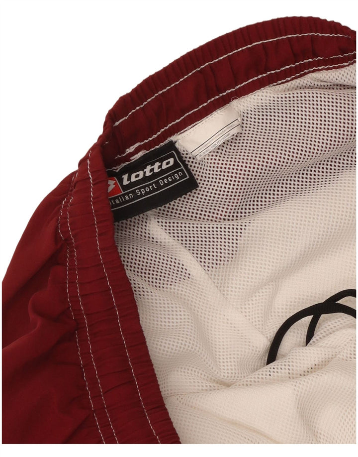 Lotto Mens Graphic Sport Shorts Medium W32 L20 White Colourblock Polyester