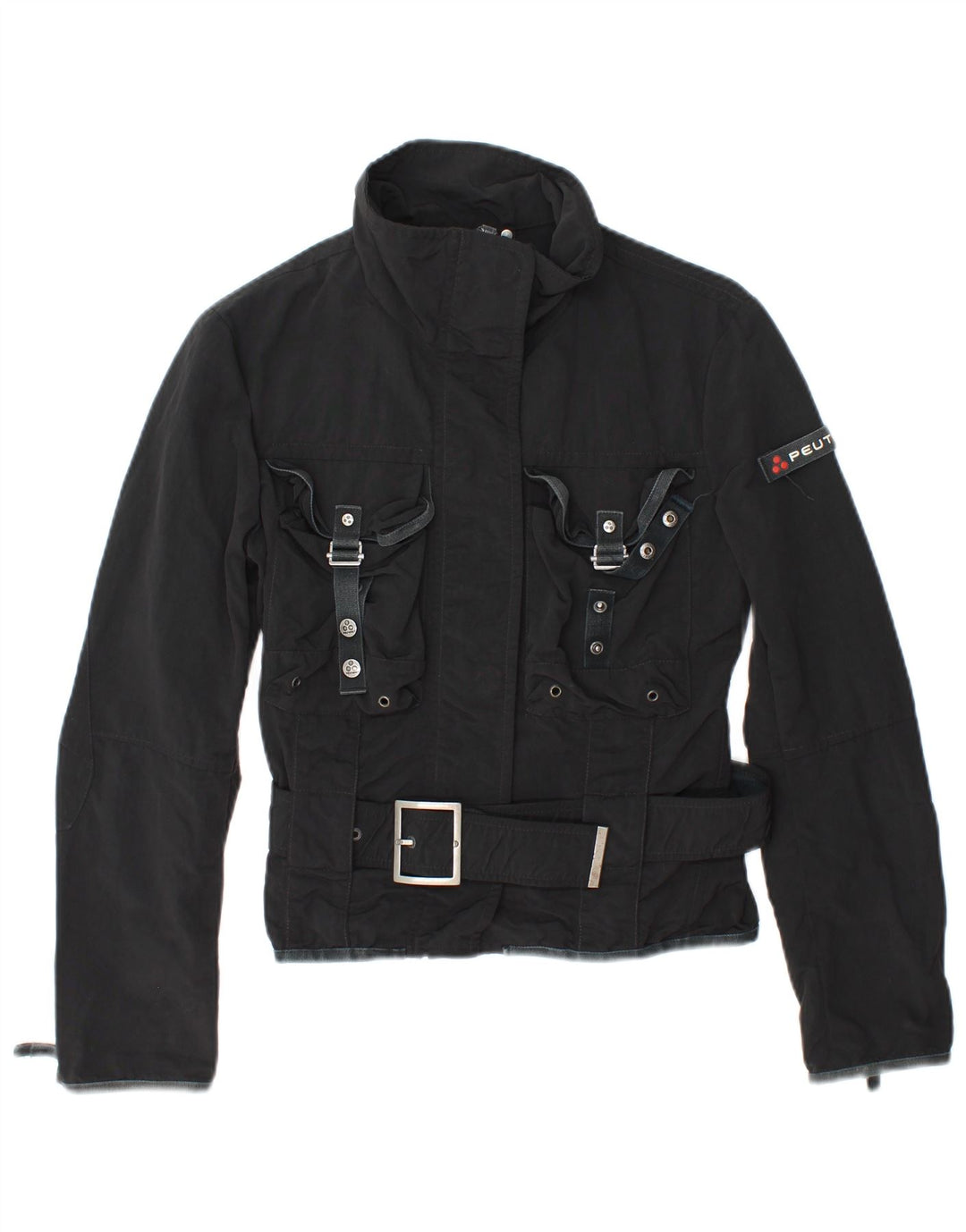 PEUTEREY Womens Utility Jacket IT 42 Medium Black