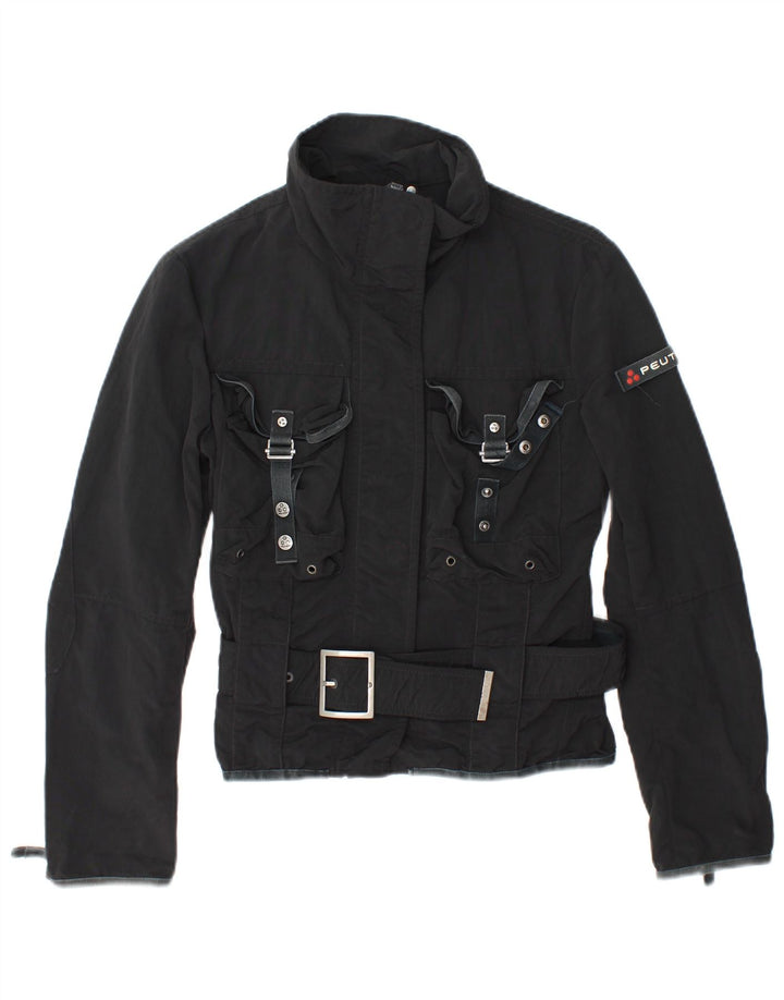 PEUTEREY Womens Utility Jacket IT 42 Medium Black