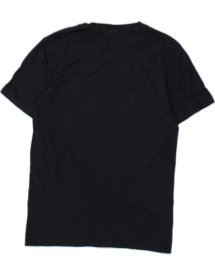 JACK & JONES Mens Graphic T-Shirt Top Medium Navy Blue Cotton Vintage Jack & Jones and Second-Hand Jack & Jones from Messina Hembry 