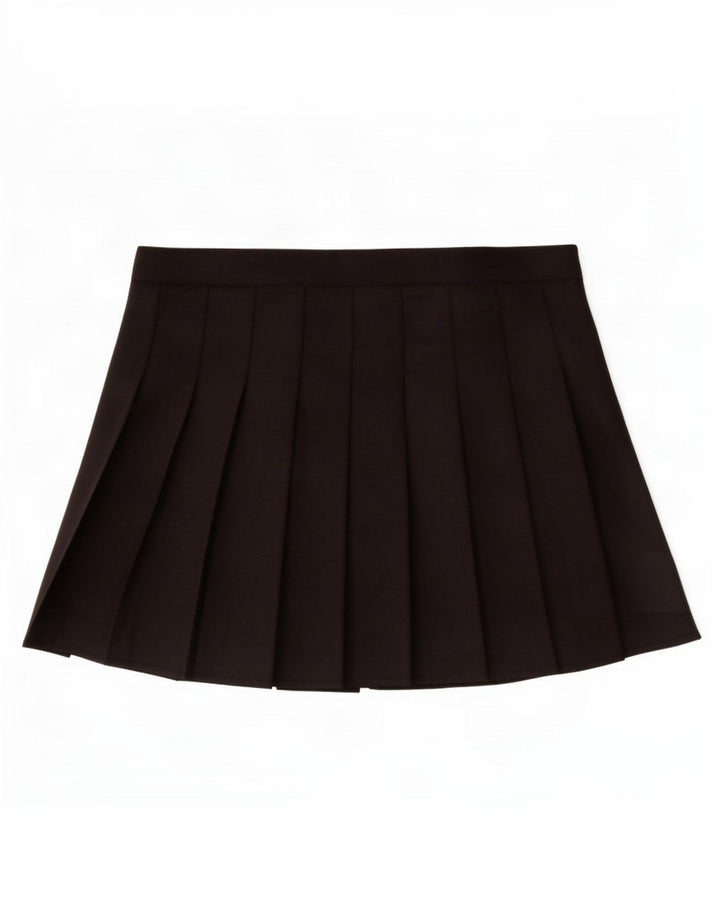 Vintage Womens Mini Pleated Skirt Medium W26 Black