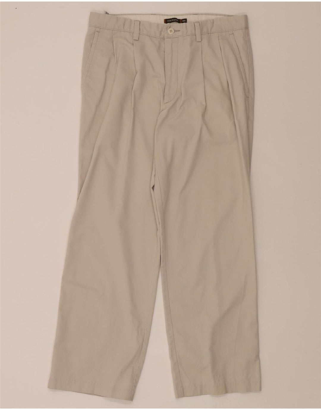 DOCKERS Mens Pegged Chino Trousers W34 L29 Beige Cotton Vintage Dockers and Second-Hand Dockers from Messina Hembry 
