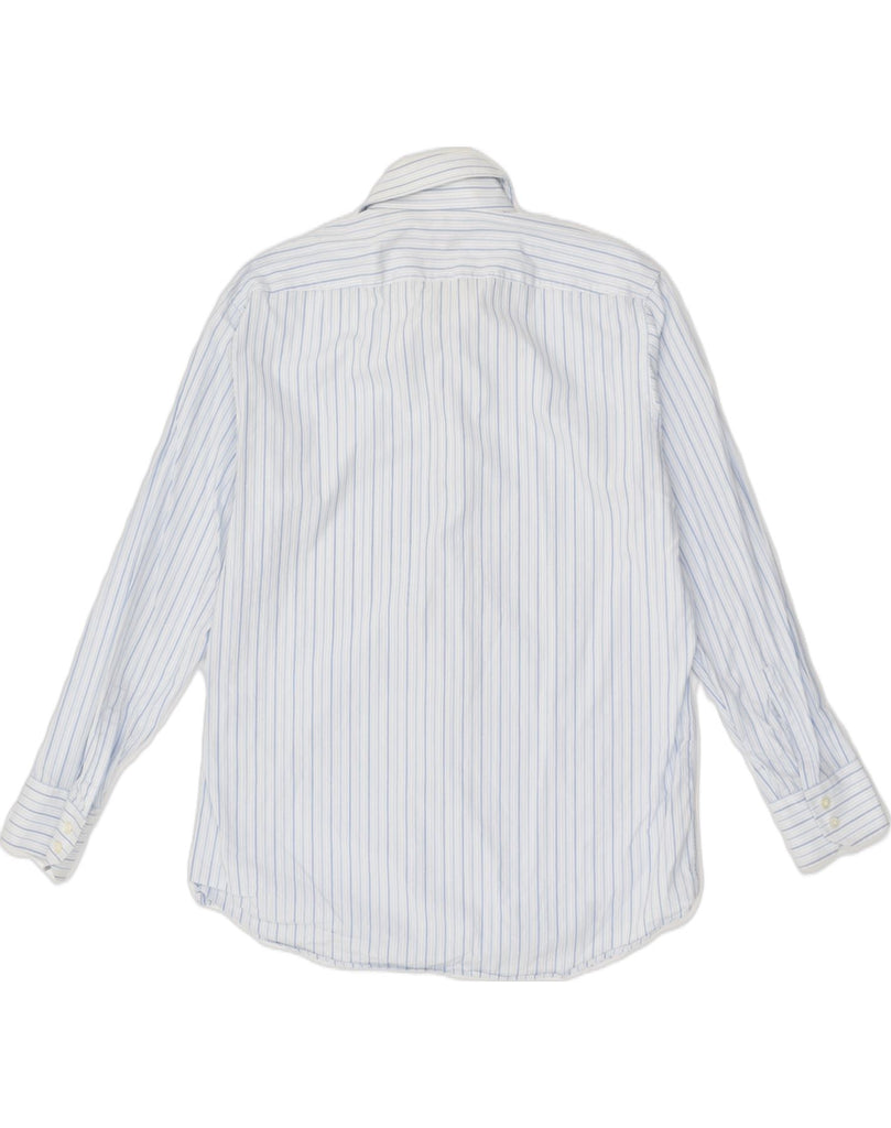 HUGO BOSS Mens Regular Fit Shirt Size 16 1/2 Large Blue Striped Cotton | Vintage Hugo Boss | Thrift | Second-Hand Hugo Boss | Used Clothing | Messina Hembry 