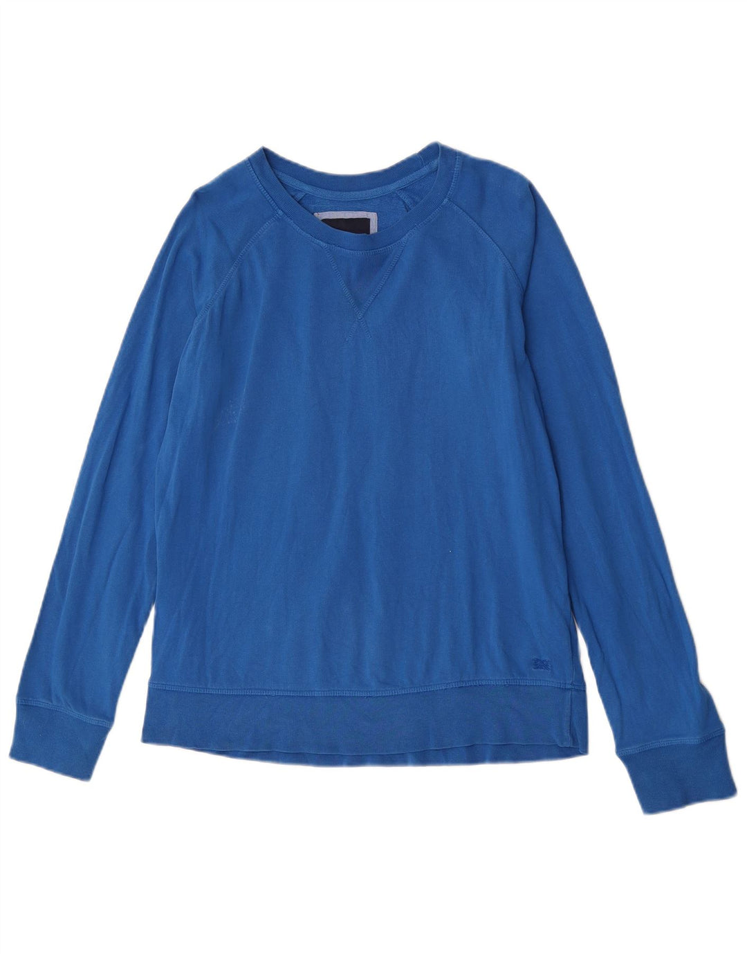 Crew Clothing Womens Sweatshirt Jumper UK 12 Medium Blue Cotton