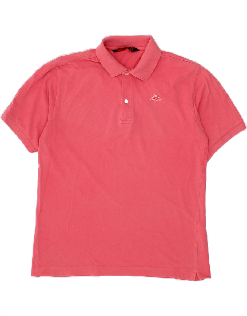 KAPPA Mens Polo Shirt Medium Pink Cotton Vintage Kappa and Second-Hand Kappa from Messina Hembry 