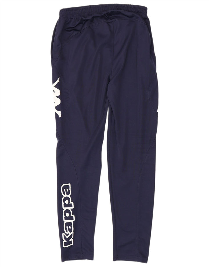 Kappa Mens Graphic Tracksuit Trousers Small  Navy Blue