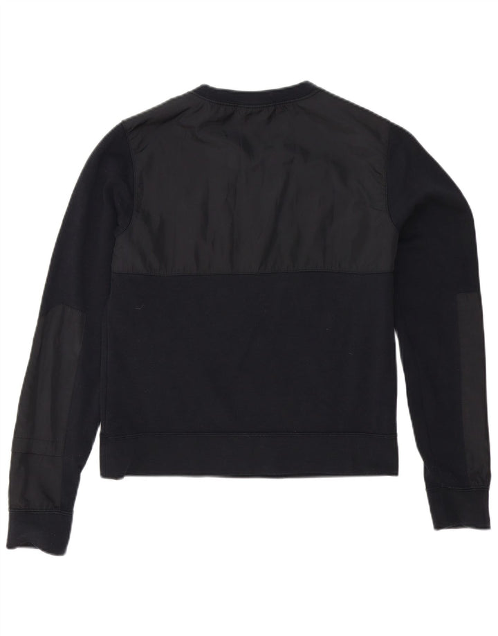 Nike Womens Sweatshirt Jumper UK 10 Small Black Cotton