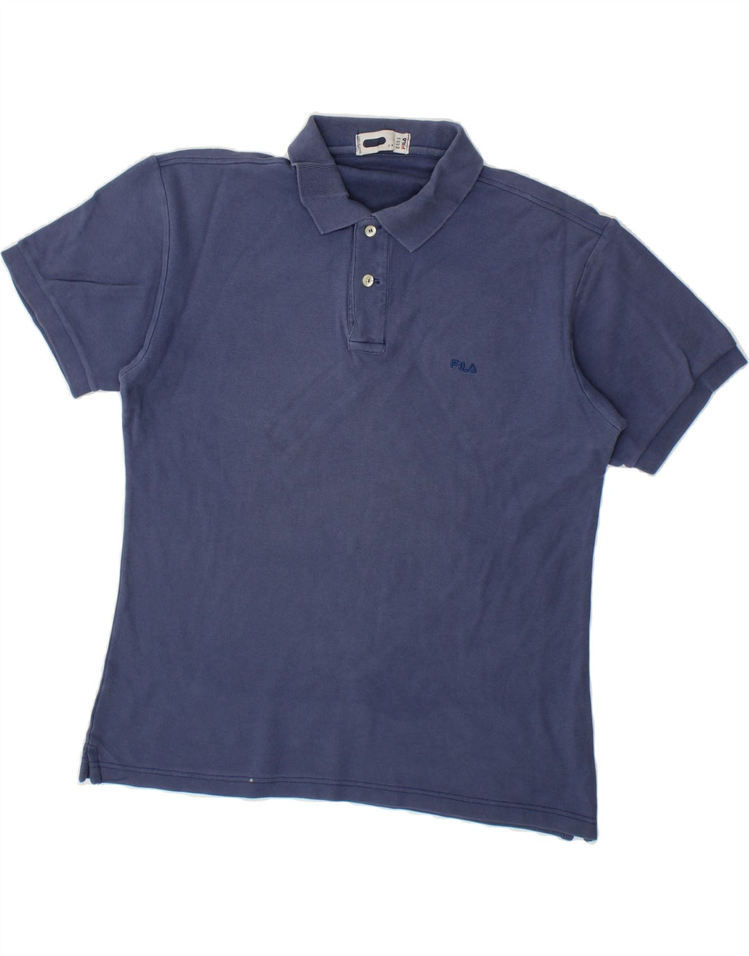FILA Mens Polo Shirt Small Blue Cotton Vintage Fila and Second-Hand Fila from Messina Hembry 