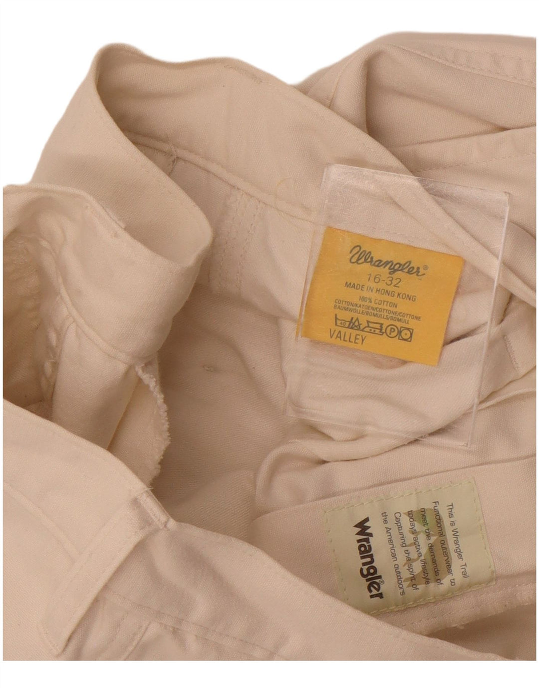 Wrangler Womens Valley Straight Cargo Trousers  W32 L32 White Cotton