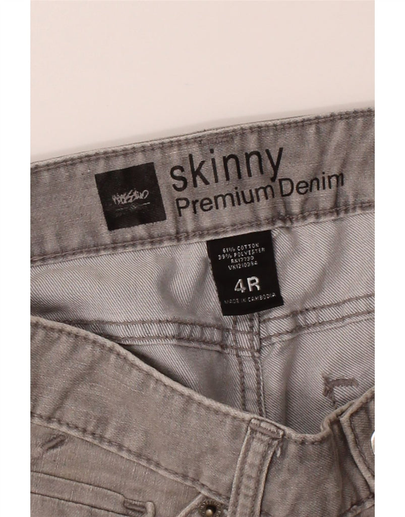 MOSSIMO Womens Skinny Jeans US 4 Small W32 L31 Grey Cotton Vintage Mossimo and Second-Hand Mossimo from Messina Hembry 