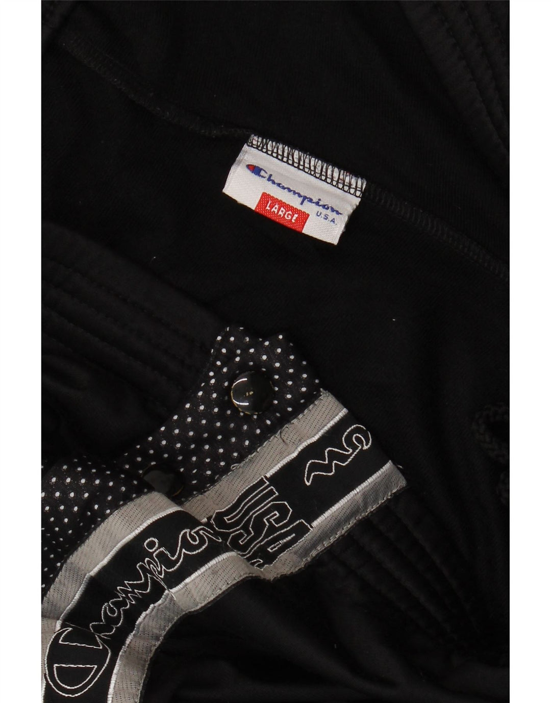 Champion Mens Graphic Tracksuit Trousers Large Black