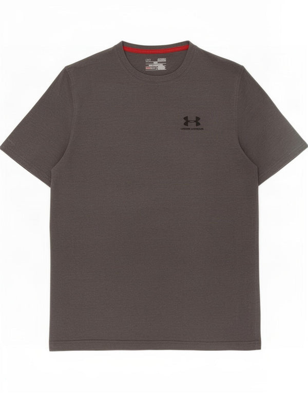 Under Armour Mens Heat Gear T-Shirt Top Small Grey